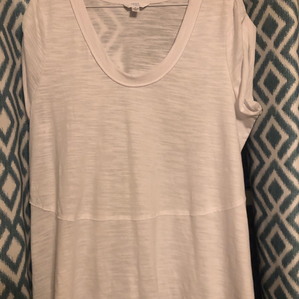 White Tru Time - large dress top